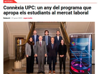 Connèxia UPC: un any del programa que apropa els estudiants al mercat laboral