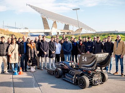 Suport al nou vehicle elèctric i autònom de l’equip d’estudiants BCN eMotorsport